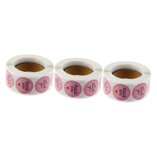 SHINEOFI 1500 Stck. Danke Aufkleber Roséfarbene Briefetiketten Selbstklebend für Geschenkverpackung Dessert Dekoration DIY Bastelaufkleber SHINEOFI 1500 Stck. Danke Aufkleber Roséfarbene Briefetiketten Selbstklebend für Geschenkverpackung Dessert Dekoration DIY Bastelaufkleber von SHINEOFI