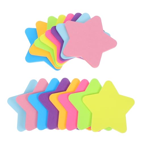 SHINEOFI 16 Stück Bunte Stern Haftnotizen Set Selbstklebende Notizblöcke für Büro Schule und Planung Vielseitige und Haftende Notizzettel im Einzigartigen Sternformat SHINEOFI 16 Stück Bunte Stern Haftnotizen Set Selbstklebende Notizblöcke für Büro Schule und Planung Vielseitige und Haftende Notizzettel im Einzigartigen Sternformat von SHINEOFI