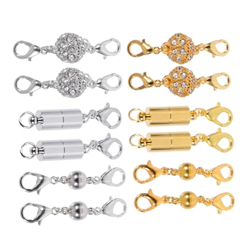 SHINEOFI 16 Stück Teiliges Magnetverschluss Langlebiger Praktische Schmuckverbinder für Armbänder und Halsketten Einfache Handhabung Elegantes Design für DIY Schmuckherstellung SHINEOFI 16 Stück Teiliges Magnetverschluss Langlebiger Praktische Schmuckverbinder für Armbänder und Halsketten Einfache Handhabung Elegantes Design für DIY Schmuckherstellung von SHINEOFI