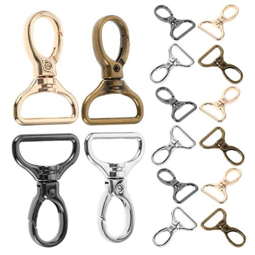SHINEOFI 16 Stück Teiliges Metall-lobster-karabiner mit Innendurchmesser Drehbare Federverschluss-haken für Schlüsselanhänger Taschen Schmuckherstellung und Diy-zubehör von SHINEOFI