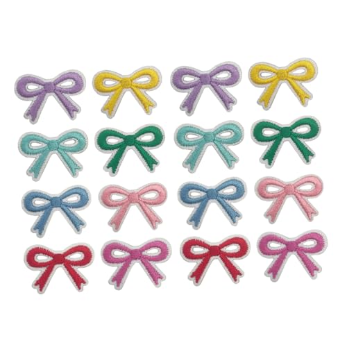 SHINEOFI 16 Stück Teiliges Schleifen Aufnäher Langlebigem Polyester Bestickte Bügelflicken und Nähapplikationen für Diy Kleidung Rucksäcke Schuhe Vielseitige Dekorative Schleifen Patches SHINEOFI 16 Stück Teiliges Schleifen Aufnäher Langlebigem Polyester Bestickte Bügelflicken und Nähapplikationen für Diy Kleidung Rucksäcke Schuhe Vielseitige Dekorative Schleifen Patches von SHINEOFI