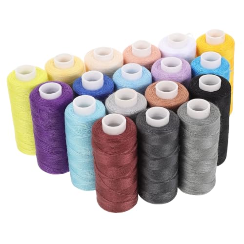 SHINEOFI 18 Stück Polyester Nähgarnspulen für Hand und Maschinenstich Vielseitige Farbauswahl für Diy Projekte und Reparaturen Praktische Aufbewahrung SHINEOFI 18 Stück Polyester Nähgarnspulen für Hand und Maschinenstich Vielseitige Farbauswahl für Diy Projekte und Reparaturen Praktische Aufbewahrung von SHINEOFI