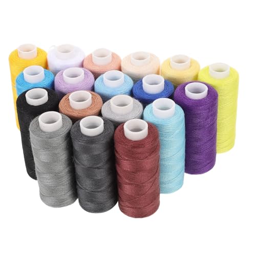 SHINEOFI 18-teiliges Nähgarn-set: Polyester-nähgarnspulen Für Glatte Nähte Mit Hand Und Maschine, Diy-projekte Und Reparaturen von SHINEOFI