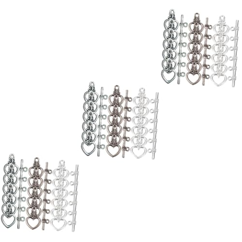 SHINEOFI 180 Sätze Herz- -taste Knebelverschluss Verschlüsse Halskette Schlüssel Schmuck Schließungen Armbandverbinder Armband, Das Knebelschnallen Verbindet Legierung SHINEOFI 180 Sätze Herz- -taste Knebelverschluss Verschlüsse Halskette Schlüssel Schmuck Schließungen Armbandverbinder Armband, Das Knebelschnallen Verbindet Legierung von SHINEOFI