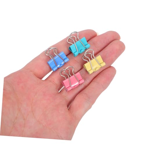 SHINEOFI 180 Stück Bunte Mini Foldback Clips aus Robustem Metall Farbige Büroklammern für Dokumente Notizbücher Planer Vielseitige Papier-organizer in Regenbogenfarben für Schule und Büro SHINEOFI 180 Stück Bunte Mini Foldback Clips aus Robustem Metall Farbige Büroklammern für Dokumente Notizbücher Planer Vielseitige Papier-organizer in Regenbogenfarben für Schule und Büro von SHINEOFI