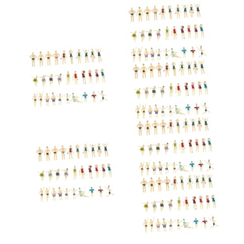 SHINEOFI Dekoration 180 Stück Charakter Puppenmodell Diorama Zubehör Puppenkörper Architekturmodell Menschen DIY Menschen Maßstabsfiguren Menschenfiguren Maßstabspersonenmodell Sandtisch von SHINEOFI