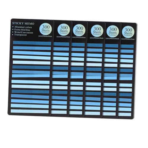 SHINEOFI 1800pcs Long Strip Index Registerkarten Für Buchanmerkungen Sticky -seitenmarkierungen Für Journals Notebooks Lehrbücher Und Büro Verwenden C C von SHINEOFI
