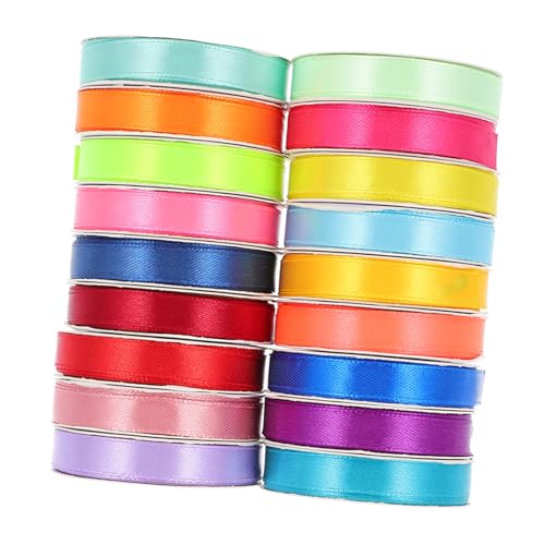 SHINEOFI 18Rollen Farben Satinband für Geschenkverpackung und Dekoration pro Handgefertigtes Bogenknoten Band für Hochzeiten Partys und DIY Projekte Teiliges SHINEOFI 18Rollen Farben Satinband für Geschenkverpackung und Dekoration pro Handgefertigtes Bogenknoten Band für Hochzeiten Partys und DIY Projekte Teiliges von SHINEOFI