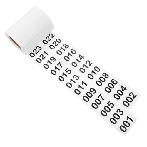 SHINEOFI 1Rolle Praktische Nummernsticker für Lageretiketten Selbstklebende Zahlenaufkleber für Hausnummern Geräte und Einfach zu Verwenden Langlebig von SHINEOFI