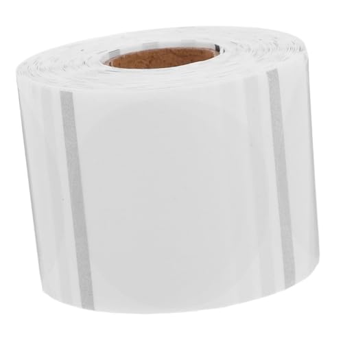 SHINEOFI 1Rolle Runde Selbstklebende Thermodrucker Papierrolle Transparente für Versand Wasserflaschen und Sofortdruck Langlebig und Lichtbeständig Hohe Haftung von SHINEOFI