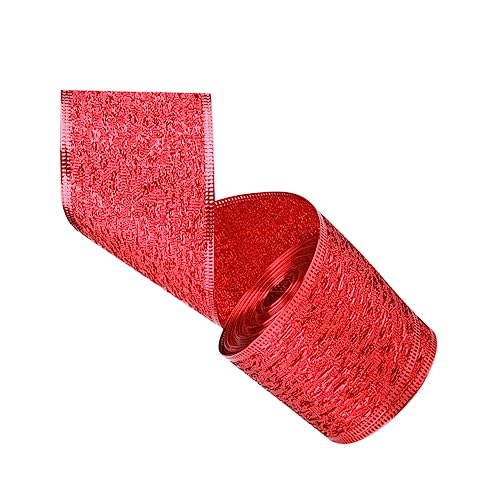 SHINEOFI 1Rolle Weihnachtsband mit Druck Rotes Dekoratives Geschenkband für Festliche Anlässe für DIY Geschenkverpackung und Party Dekoration SHINEOFI 1Rolle Weihnachtsband mit Druck Rotes Dekoratives Geschenkband für Festliche Anlässe für DIY Geschenkverpackung und Party Dekoration von SHINEOFI