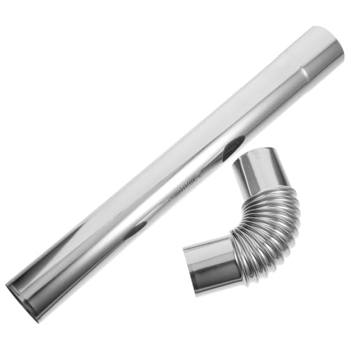 SHINEOFI 1Satz Flexibler Schornsteinabzug Hitzebeständig für Outdoor Camping und Metallöfen Einfache Installation und Austausch Langlebig von SHINEOFI