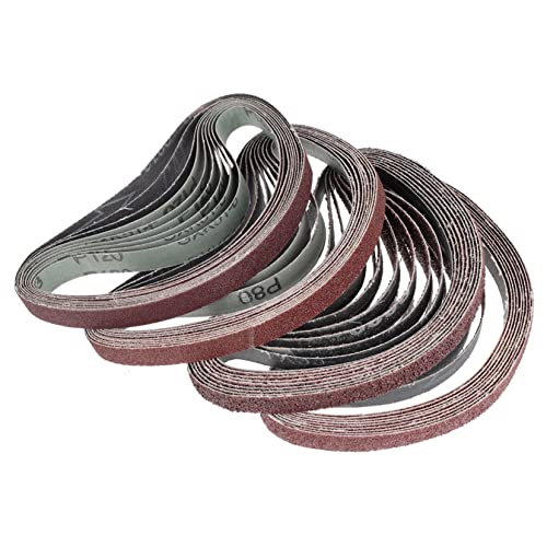 SHINEOFI 1Satz Teiliges Schleifband Verschiedene Körnungen Schleifgürtel Für Elektrische Schleifer Für Metallbearbeitung von SHINEOFI