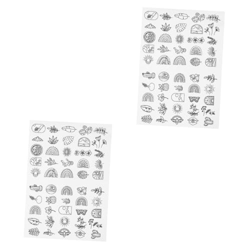 SHINEOFI 2 Blätter Handnäh Stabilisator Maschinenreiß Stickerei Sets Nähzubehör Fixierzubehör Nadel Stoffnetz DIY Handwerkzeuge Nähen Auflösbare Kleidung Lösliche Tücher Papier von SHINEOFI