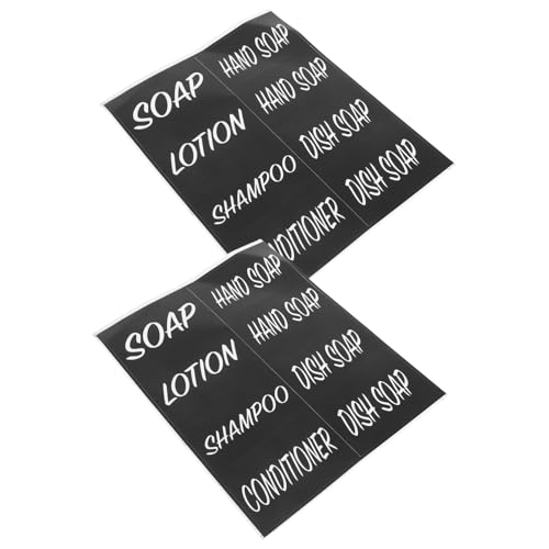 SHINEOFI 2 Blatt Badetags Badetiketten Zum Organisieren Etiketten Für Lotionsflaschen Waschküchenetiketten Toilettenetikett Dispenser -etikett -tags Perle Synthetic Paper Black SHINEOFI 2 Blatt Badetags Badetiketten Zum Organisieren Etiketten Für Lotionsflaschen Waschküchenetiketten Toilettenetikett Dispenser -etikett -tags Perle Synthetic Paper Black von SHINEOFI