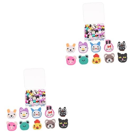 SHINEOFI 2 Boxen Tierische Tonperlen Charms Für Die Herstellung Von Armbändern Miniatur Party Reize Perlen Für Schmuckhersteller Perlen Für Die Herstellung Von Armbändern Polymer-ton SHINEOFI 2 Boxen Tierische Tonperlen Charms Für Die Herstellung Von Armbändern Miniatur Party Reize Perlen Für Schmuckhersteller Perlen Für Die Herstellung Von Armbändern Polymer-ton von SHINEOFI