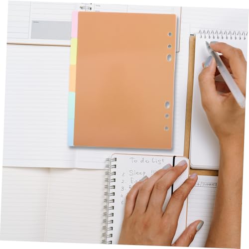 SHINEOFI 2 Kunststoff Trennblätter Farbige Registerkarten Indexseite für Notizbuch Extra Trennregister mit Verstärkten Löchern Geeignet für Ring Ordner und Memoabschnitte SHINEOFI 2 Kunststoff Trennblätter Farbige Registerkarten Indexseite für Notizbuch Extra Trennregister mit Verstärkten Löchern Geeignet für Ring Ordner und Memoabschnitte von SHINEOFI