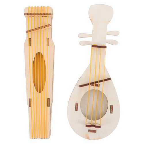 SHINEOFI 2 Miniatur Musikinstrumentenmodelle DIY Handgefertigte Chinesische Pipa Und Guzheng Aus Holz Für Heimdekoration Bücherregal Schreibtisch Künstlerisch Für Musikliebhaber SHINEOFI 2 Miniatur Musikinstrumentenmodelle DIY Handgefertigte Chinesische Pipa Und Guzheng Aus Holz Für Heimdekoration Bücherregal Schreibtisch Künstlerisch Für Musikliebhaber von SHINEOFI