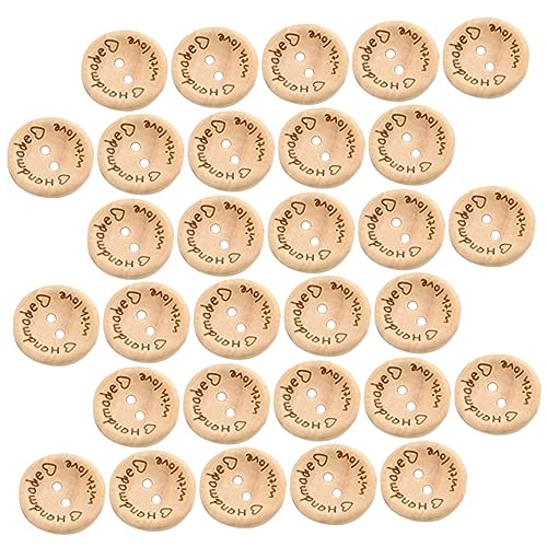 SHINEOFI 2 Packungen Holzknöpfe Dekorative Knöpfe Handgefertigte Kleidungsaccessoires Knöpfe Zum Handwerk Schaltfläche Zum Basteln Dekorative Bastelknöpfe Knopf Für Kleidung Kleidungsknöpfe von SHINEOFI