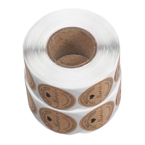 SHINEOFI 2 Rollen Dankeschön Etiketten Aufkleber Umschlagsiegel Für Kleine Unternehmen Runde Klebeetiketten Zum Verpacken Von Partygeschenken Verpackungen Für Kleine Unternehmen SHINEOFI 2 Rollen Dankeschön Etiketten Aufkleber Umschlagsiegel Für Kleine Unternehmen Runde Klebeetiketten Zum Verpacken Von Partygeschenken Verpackungen Für Kleine Unternehmen von SHINEOFI