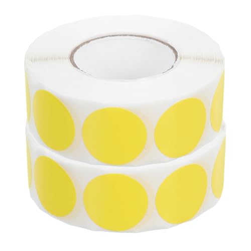 SHINEOFI 2 Rollen Farbcodierungs-punktaufkleber, Rund, Selbstklebend, Für Organisation, Inventar Und Bastelprojekte, Abnehmbarer Kreisaufkleber Für Büro Und Zuhause, 2,5 Cm von SHINEOFI