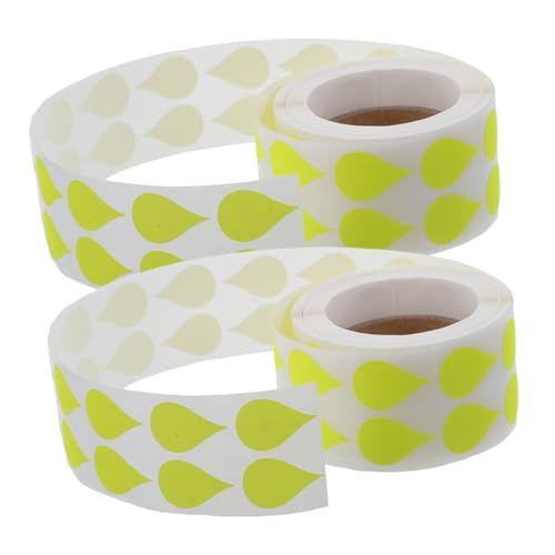 SHINEOFI 2 Rollen Fluoreszierende Selbstklebende Tropfenetiketten Wiederverwendbare Beschreibbare Aufkleber für Vorratsgläser Küchenorganisation Farbcodierte Glasflaschen-labels Praktische SHINEOFI 2 Rollen Fluoreszierende Selbstklebende Tropfenetiketten Wiederverwendbare Beschreibbare Aufkleber für Vorratsgläser Küchenorganisation Farbcodierte Glasflaschen-labels Praktische von SHINEOFI