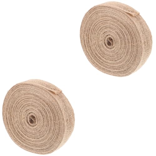 SHINEOFI 2 Rollen Jute Geschenkband für Diy Projekte Breites Zuschneidbares und Langlebiges Naturmaterial für Hochzeitsdekoration Bastelarbeiten und Geschenkverpackung SHINEOFI 2 Rollen Jute Geschenkband für Diy Projekte Breites Zuschneidbares und Langlebiges Naturmaterial für Hochzeitsdekoration Bastelarbeiten und Geschenkverpackung von SHINEOFI