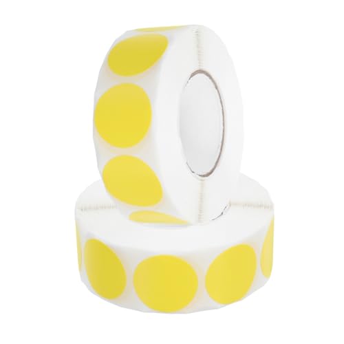 SHINEOFI 2 Rollen Leere Runde Punktaufkleber Selbstklebende Etiketten für Farbcode Diy Bastelprojekte Glänzende Papierkreise für Büro und Lager SHINEOFI 2 Rollen Leere Runde Punktaufkleber Selbstklebende Etiketten für Farbcode Diy Bastelprojekte Glänzende Papierkreise für Büro und Lager von SHINEOFI