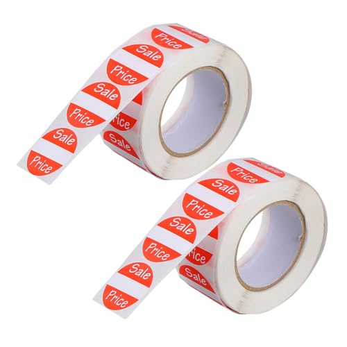 SHINEOFI 2 Rollen Runde Rote Preisschilder Aufkleber Je für Verkaufsaktionen Etikettierung im Einzelhandel Umhüllungssticker Vielseitig Einsetzbar Langlebig und Benutzerfreundlich SHINEOFI 2 Rollen Runde Rote Preisschilder Aufkleber Je für Verkaufsaktionen Etikettierung im Einzelhandel Umhüllungssticker Vielseitig Einsetzbar Langlebig und Benutzerfreundlich von SHINEOFI