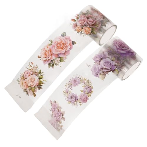 SHINEOFI 2 Rollen Scrapbooking Klebeband Pet Pflanzenmotive Selbstklebendes Washi Tape für DIY Tagebücher Kalender Geschenkverpackungen Vielseitiges Bastelmaterial mit Niedlichem SHINEOFI 2 Rollen Scrapbooking Klebeband Pet Pflanzenmotive Selbstklebendes Washi Tape für DIY Tagebücher Kalender Geschenkverpackungen Vielseitiges Bastelmaterial mit Niedlichem von SHINEOFI