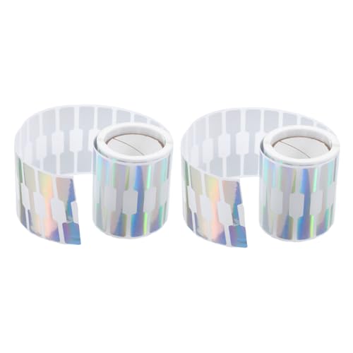 SHINEOFI 2 Rollen Selbstklebende Schmuck Preisschilder Aufkleber Leere Etiketten Für Ringe Halsketten Armbänder Und Ohrringe Wasserdicht Für Einzelhandelsgeschäfte von SHINEOFI