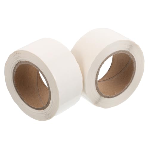 SHINEOFI 2 Rollen Transparente Klebeetiketten für Beschriftung für Büro Klassenzimmer Lager und Lebensmittelverpackungen von SHINEOFI