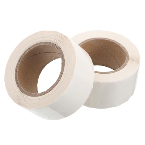 SHINEOFI 2 Rollen Transparente Selbstklebende Runde Blanko Aufkleber mit Etiketten Wasserfeste Klebepunkte für Vielseitige Markierung Beschriftung und Organisation im Büro und Haushalt von SHINEOFI