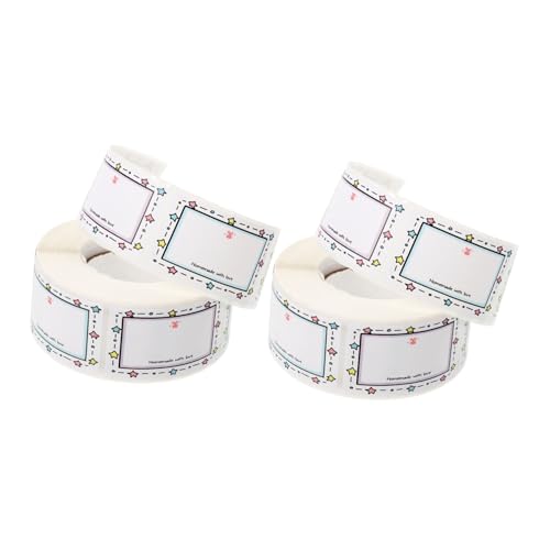 SHINEOFI 2 Rollen Wasserfeste Ölbeständige Aufkleber Ablösbare Selbstklebende Lebensmittel-etiketten für Gläser Gefrierbeutel und Küchenbehälter Reißfestes Synthetisches Papier Beschriftbar SHINEOFI 2 Rollen Wasserfeste Ölbeständige Aufkleber Ablösbare Selbstklebende Lebensmittel-etiketten für Gläser Gefrierbeutel und Küchenbehälter Reißfestes Synthetisches Papier Beschriftbar von SHINEOFI