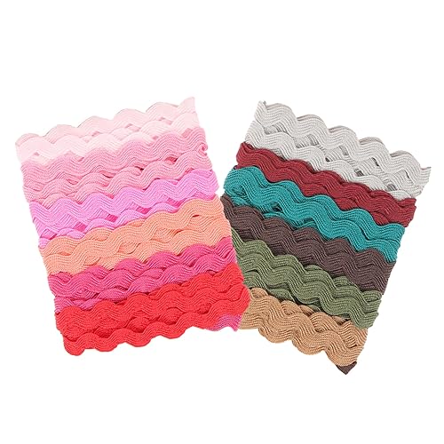 SHINEOFI 2 Rollen Wellenband Biegeband Welliges Stoffband für Diy Geschenkverpackung und Dekoration Farbige Wasserwellen Langlebig und Vielseitig Einsetzbar SHINEOFI 2 Rollen Wellenband Biegeband Welliges Stoffband für Diy Geschenkverpackung und Dekoration Farbige Wasserwellen Langlebig und Vielseitig Einsetzbar von SHINEOFI