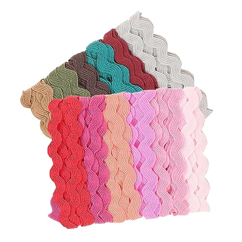 SHINEOFI 2 Rollen Wellenrand Dekoband Biegbarer Fransenbesatz für Diy Projekte Geschenkverpackung Bekleidung und Heimdekoration Vielseitig Einsetzbar SHINEOFI 2 Rollen Wellenrand Dekoband Biegbarer Fransenbesatz für Diy Projekte Geschenkverpackung Bekleidung und Heimdekoration Vielseitig Einsetzbar von SHINEOFI