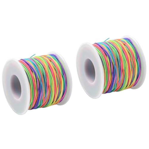 SHINEOFI 2 Rollen armband schnur selber machen Anschlüsse Goldkettenhandwerk Halskette Perlen bastelzeug bastelschnur Schmuck Verbindungsschnüre für DIY elastisches Schmuckband Polyester SHINEOFI 2 Rollen armband schnur selber machen Anschlüsse Goldkettenhandwerk Halskette Perlen bastelzeug bastelschnur Schmuck Verbindungsschnüre für DIY elastisches Schmuckband Polyester von SHINEOFI