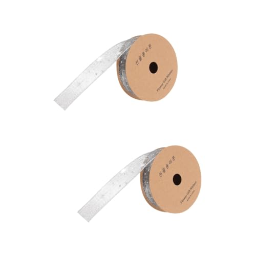 SHINEOFI 2 Rollen transparentes Chiffonband Schleife trimmen Vorhang kräuseln seidenband ribbon bandfeile festivalbänder farbband hochzeitsgeschenk Bulk-Band Band für DIY Stoff Light Grey SHINEOFI 2 Rollen transparentes Chiffonband Schleife trimmen Vorhang kräuseln seidenband ribbon bandfeile festivalbänder farbband hochzeitsgeschenk Bulk-Band Band für DIY Stoff Light Grey von SHINEOFI