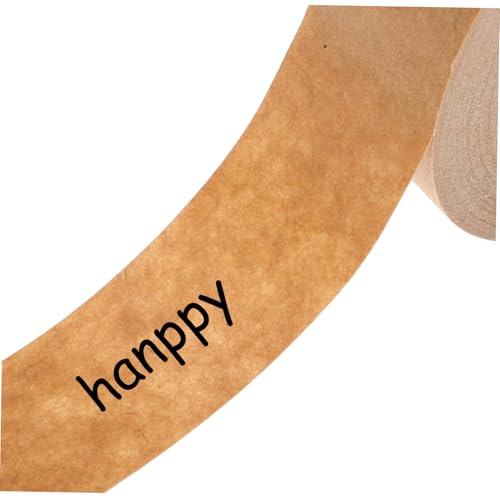 SHINEOFI 2 STÜCK Beschreibbares Braunes Kraftpapier klebeband Selbstklebend Reißfest für Verpackung Kartonversiegelung Malerarbeiten Vielseitig Einsetzbar Schnell Abreißbar von SHINEOFI