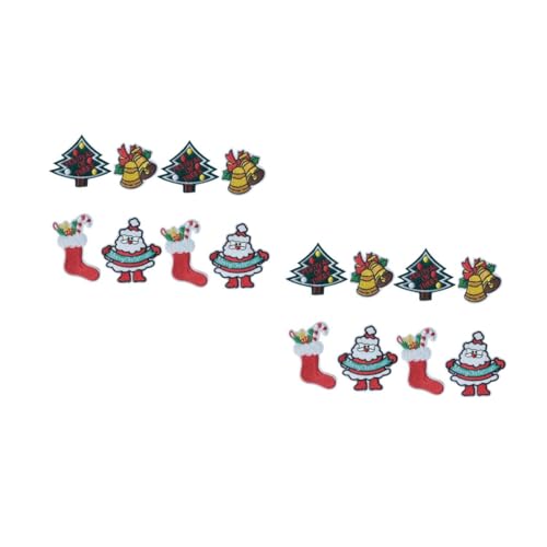 SHINEOFI 2 Sätze 8 Stück Aufkleber Für Weihnachtskleidung Stichworte Abzeichen Patch Hutflecken Gestickte Fleckenaufkleber Rückenaufnäher Für Jacken Weihnachts -nähen -applique Polyester SHINEOFI 2 Sätze 8 Stück Aufkleber Für Weihnachtskleidung Stichworte Abzeichen Patch Hutflecken Gestickte Fleckenaufkleber Rückenaufnäher Für Jacken Weihnachts -nähen -applique Polyester von SHINEOFI