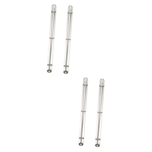 SHINEOFI 2 Sätze A4 Ordner Schulmappe Büroklammern Ausstellung Ordner Für Die Schule Ringe Buch Binder Binderclips Planer Ordner Binder Hefter Mit Losen Blättern Eisen Silver 2 Stücke * 2 von SHINEOFI