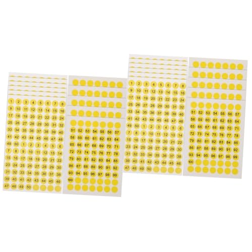 SHINEOFI 2 Sätze Aufkleber Mit Runden Zahlen Nummern Aufkleber Zahlenaufkleber Tag-aufkleber Siegel Aufkleber Nummeriert Digitale Etiketten Klassifizierungsaufkleber Yellow 10 Blätter * 2 SHINEOFI 2 Sätze Aufkleber Mit Runden Zahlen Nummern Aufkleber Zahlenaufkleber Tag-aufkleber Siegel Aufkleber Nummeriert Digitale Etiketten Klassifizierungsaufkleber Yellow 10 Blätter * 2 von SHINEOFI