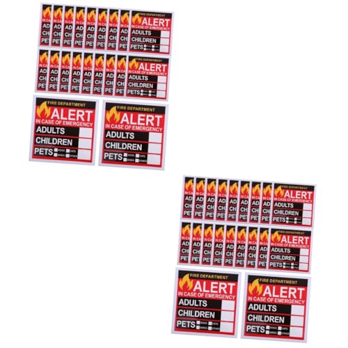 SHINEOFI 2 Sätze Aufkleber Notfall Rettungsaufkleber Feueraufkleber Cover Bitte Bitte Bitte Finden Sie Vinyl Welpenrettungsaufkleber Aus Sicherheits Feuerrettungs 20 Blätter * 2 von SHINEOFI