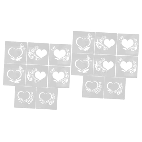 SHINEOFI 2 Sätze Blumensprühform Zum Valentinstag Wandverkleidung Wand Polsterung Fliesenschablone Wandmalereischablonen in Herzform Graffiti -schablone Das Haustier Weiß 8 Blätter * 2 SHINEOFI 2 Sätze Blumensprühform Zum Valentinstag Wandverkleidung Wand Polsterung Fliesenschablone Wandmalereischablonen in Herzform Graffiti -schablone Das Haustier Weiß 8 Blätter * 2 von SHINEOFI
