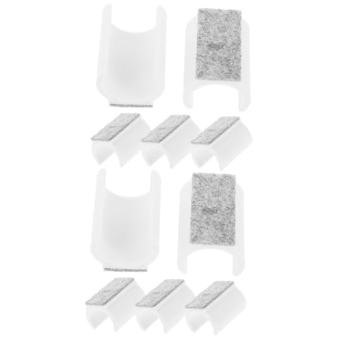 SHINEOFI 2 Sätze Bodenmatte Rolle Möbelauflagen Bein-bodenschoner Filzkissen Unterlage Pads Möbelbeine Hartholz Schützen Beschützer Sitz Nicht Gefühlt Weiß 5 Stücke * 2 von SHINEOFI