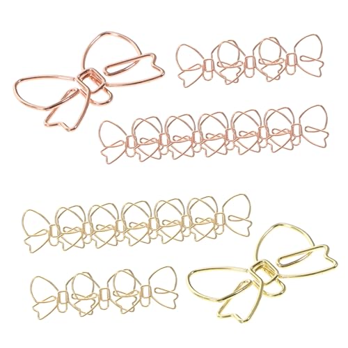 SHINEOFI 2 Sätze Büroklammer Mit Schleife Riesige Büroklammern Klemmbretter Essensclips Extra Große Bullenclips Papierclips Beutelklammern Hinweisclip Glänzend Mini Metall 20 Stück * 2 SHINEOFI 2 Sätze Büroklammer Mit Schleife Riesige Büroklammern Klemmbretter Essensclips Extra Große Bullenclips Papierclips Beutelklammern Hinweisclip Glänzend Mini Metall 20 Stück * 2 von SHINEOFI