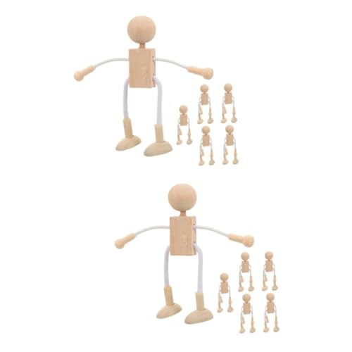 SHINEOFI 2 Sätze Cartoon- Aus Holz Kunsthandwerk Zahlen Karikatur Puppe Bastelzeug Für Für Kleine Diy-holzfigur Diy-figuren Aus Holz Für 6 Stück * 2 SHINEOFI 2 Sätze Cartoon- Aus Holz Kunsthandwerk Zahlen Karikatur Puppe Bastelzeug Für Für Kleine Diy-holzfigur Diy-figuren Aus Holz Für 6 Stück * 2 von SHINEOFI