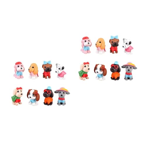 SHINEOFI 2 Sätze Cartoon Hund Ornamente Dekoration Schöne Kuchendekoration Geburtstagskuchen Kuchenaufsatz Figur Dekoration Geburtstagskuchen Ornament 8 Stück * 2 von SHINEOFI