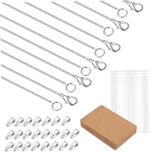SHINEOFI 2 Sätze Die Kette Bastelbedarf Armband Knüpfen Jewelry Set Schmuck Reiseetui Reize Halskettenketten Für Die Schmuckherstellung Armbandketten Für Die Schmuckherstellung 30 Stück * 2 von SHINEOFI