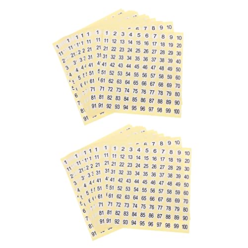 SHINEOFI 2 Sätze Digitale Aufkleber Etiketten Nummer Aufkleben Vinyl Farbig Haushaltstücher Haushaltsartikel Markierungsnummernaufkleber Aufkleber Mit Klassifizierungsnummer 15 Blätter * 2 SHINEOFI 2 Sätze Digitale Aufkleber Etiketten Nummer Aufkleben Vinyl Farbig Haushaltstücher Haushaltsartikel Markierungsnummernaufkleber Aufkleber Mit Klassifizierungsnummer 15 Blätter * 2 von SHINEOFI